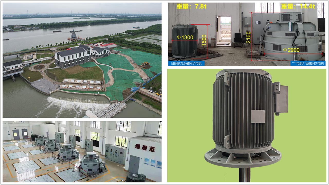 上海 水庫 水利 永磁電機 斜式軸流泵 電機